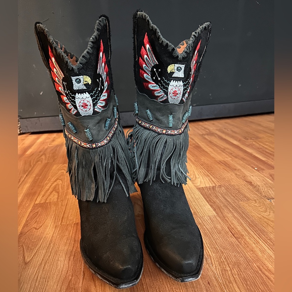 Dan Post Thunderbird Fringe Western Boots
